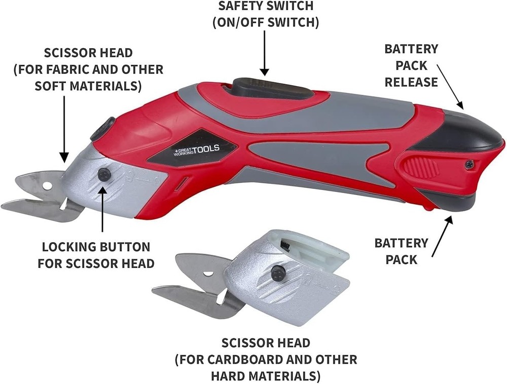 Great Working Tools Cordless Scissors Electric 4v Multipurpose Use New in Box!