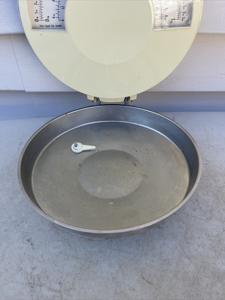 Vintage EVA Wall Mount Kitchen Scale Detachable Base Made In Denmark