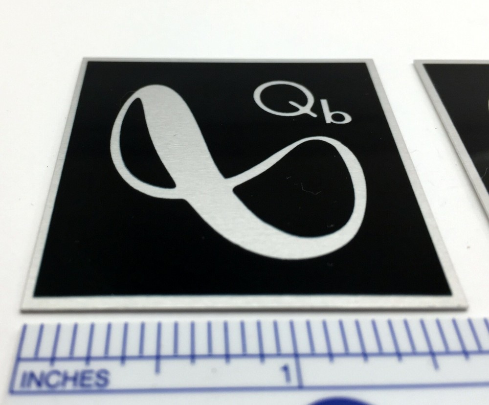 Infinity Qb Speaker Badge Logo Custom Made Aluminum