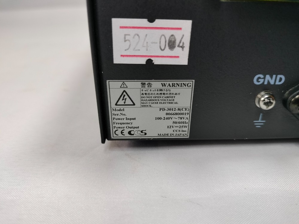 CCS PD-3012-8 PD-3012-8(CE) Light Source Controller 100-240V 78VA 50/60Hz