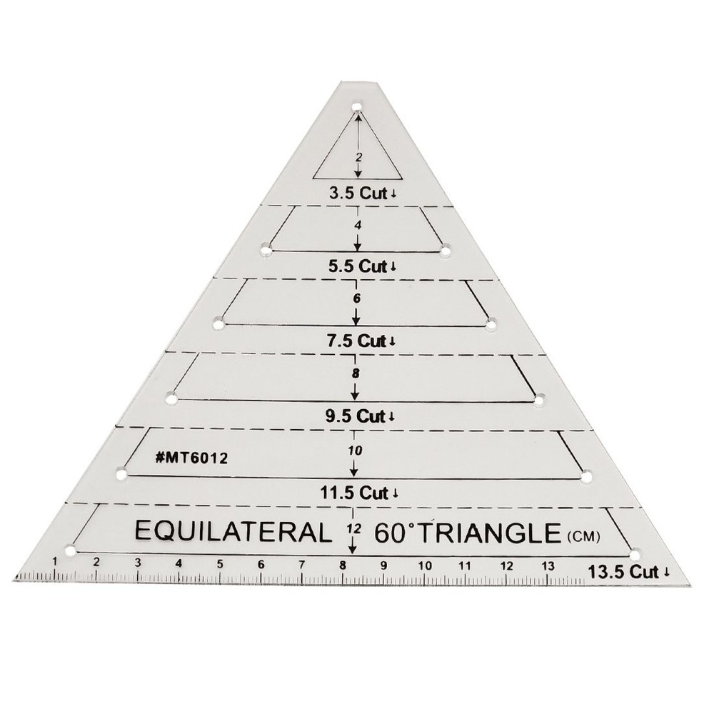 Hexagon Quilting Ruler Equilateral Triangle Diamond for Quilter's Ruler
