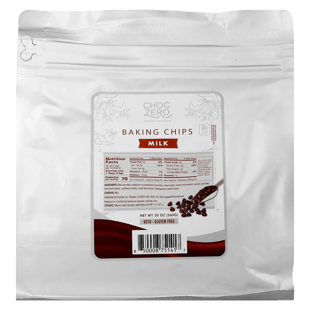 Baking Chips, Milk, 20 oz (560 g)