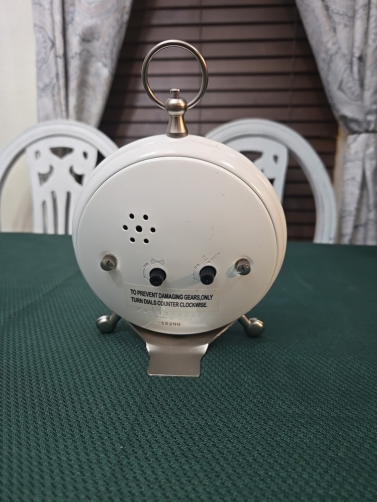 Pottery Barn Pocket Watch Clock White Finish