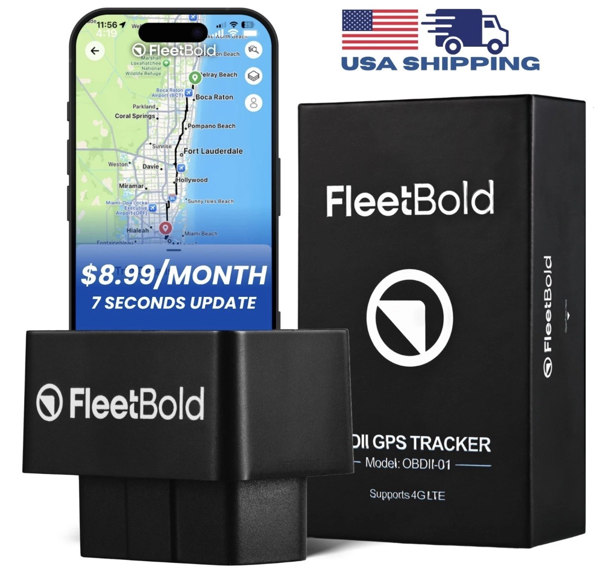 3xGPS Tracker for Vehicles – $8.99/Month Full Tracking for Turo