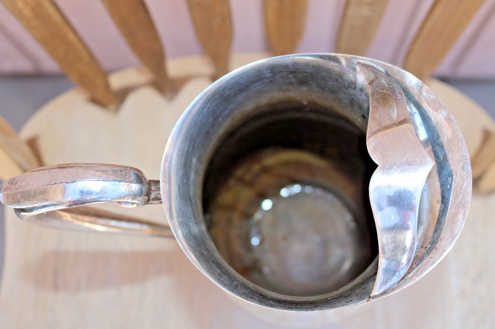 Vintage F.B. Rogers Silverplated Water Pitcher 9.5 Inch