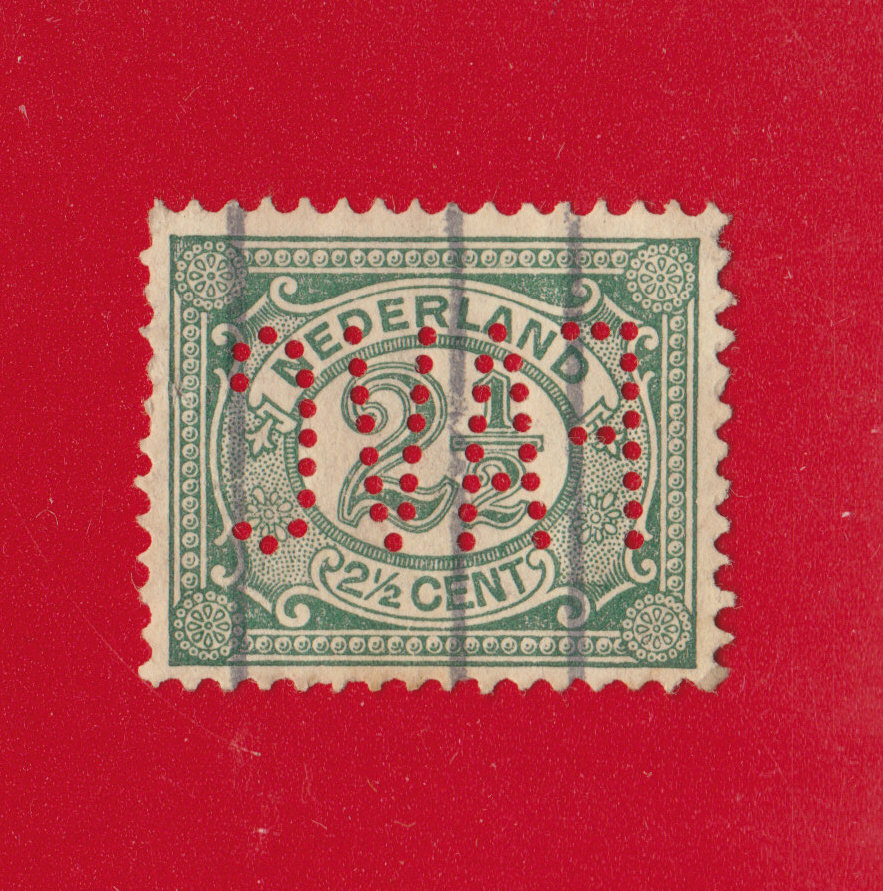 USED NETHERLANDS #60 WITH FAVC PERFIN