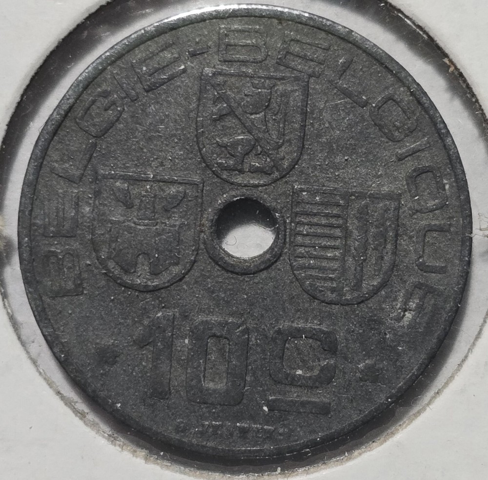 Belgium - 10 Centimes - 1944 - Dutch Text - KM126