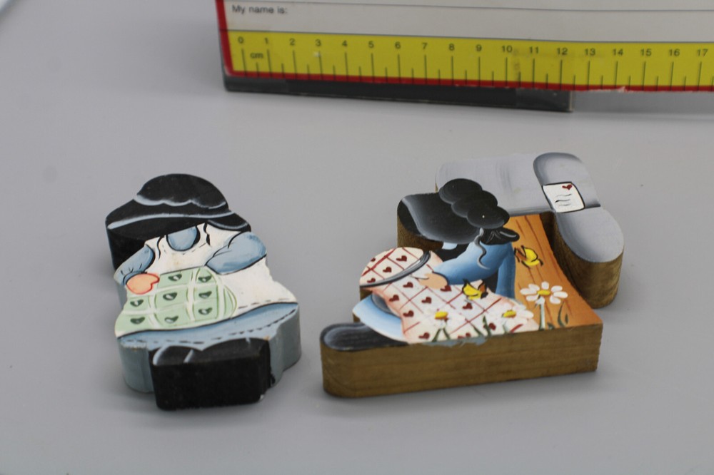Wooden Amish Painted Cutouts Decor
