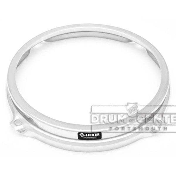 S-hoop Drum Hoops : 8" 4 Hole Chrome/Steel