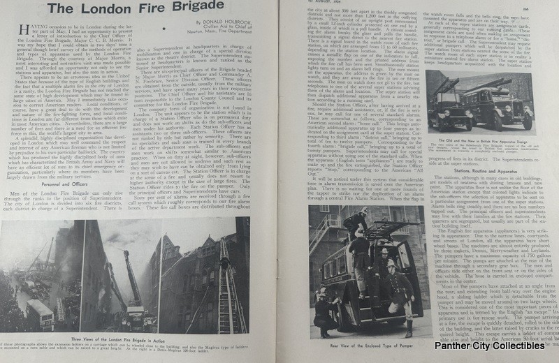 1930s 1940s Lot (5) Magazine Fire Engineering Firefighters Trucks Advertising +