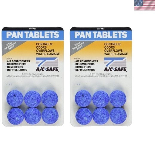 Efficient 2 Pack Air Conditioner Pan Cleaning Tablets - Buildup Removal Solution