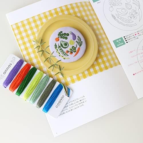 Lecien Cosmo Embroidery Thread Set Vegetable 3m 112106