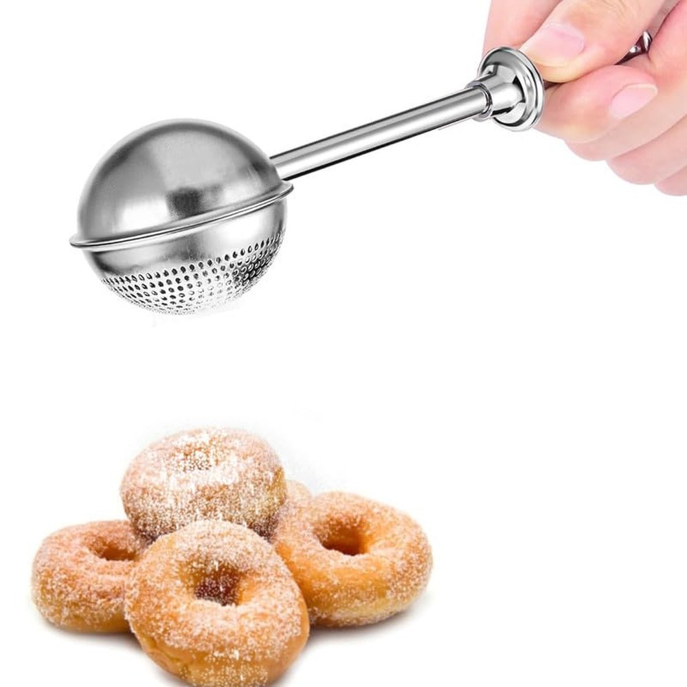 Powdered Sugar Shaker Duster Mini Sifter Flour Duster For Bread Baking With 1...