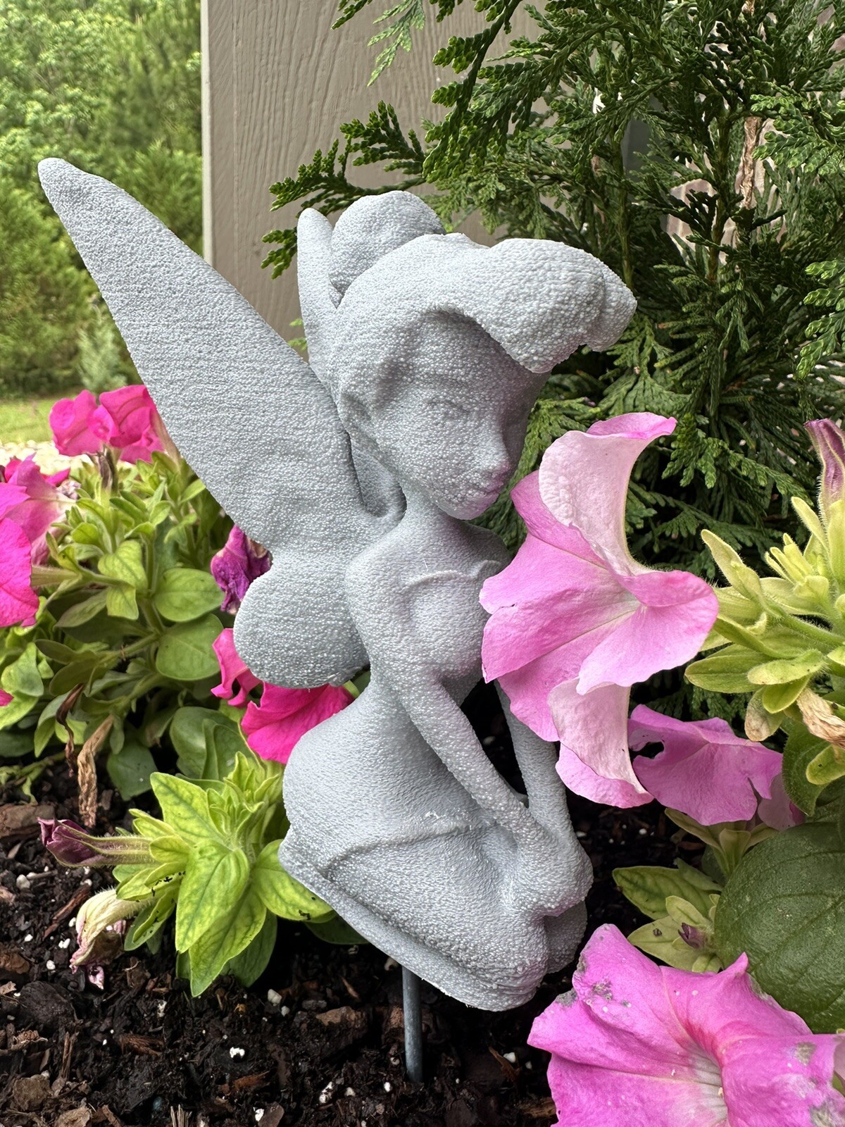 Tinkerbell Garden Disney Outdoor Decor Tink Epcot Flower Fairy Garden Statue