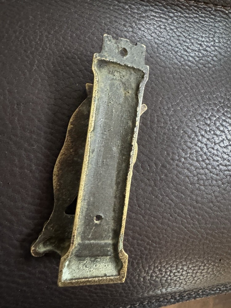 Vintage Solid Brass Warwick Bear Door Knocker Handle 4"x1.75"