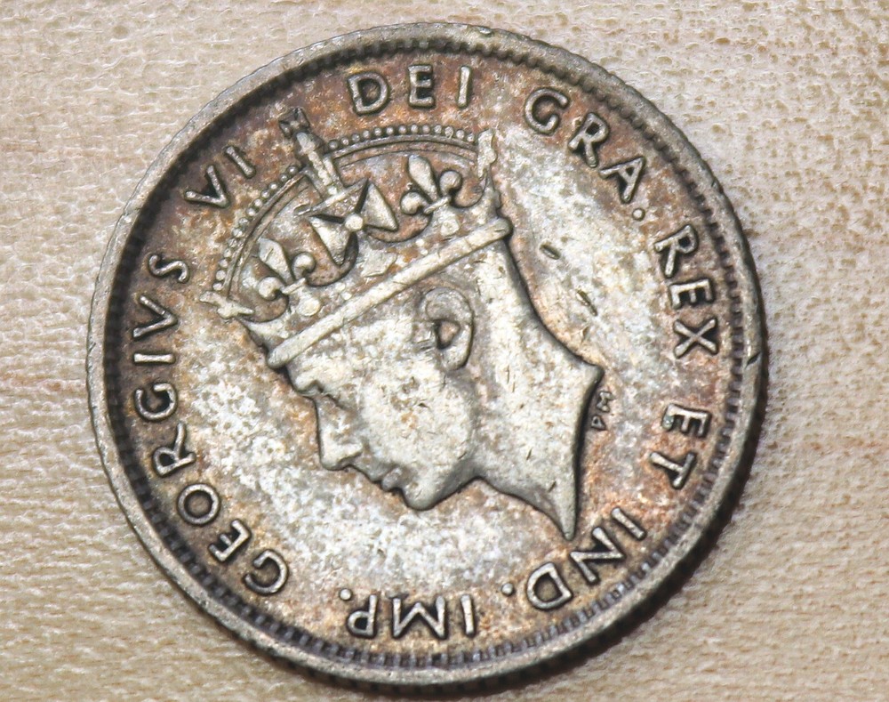 1942 Newfoundland 10 Cents Silver Mint Error