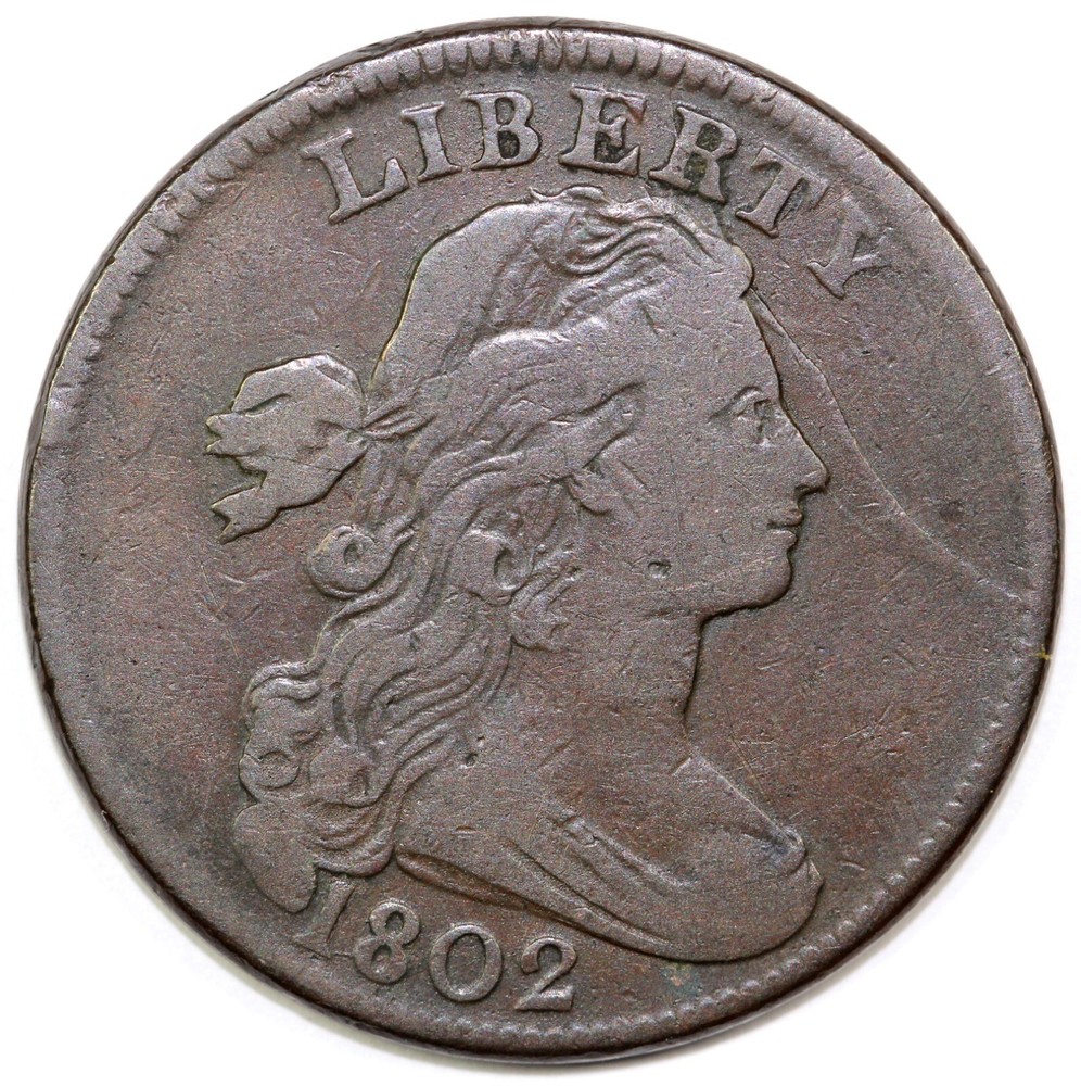 1802 1c S-239 Draped Bust Large Cent