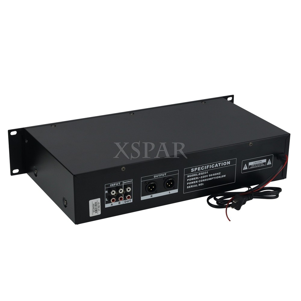 EQ231 Dual 25-Band EQ Graphic Equalizer Professional Hifi Bluetooth Equalizer