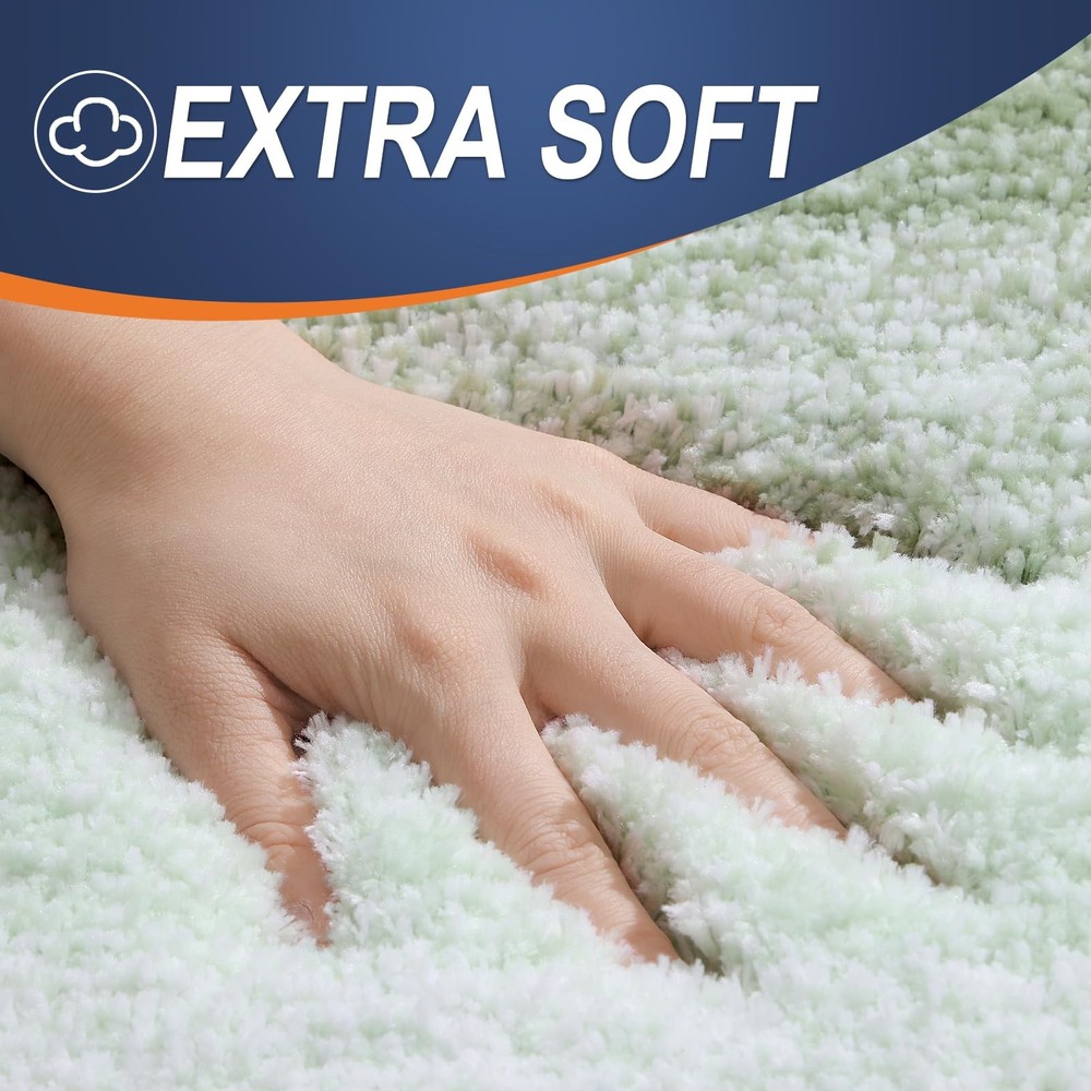OLANLY Bathroom Runner Rugs 44x24, Extra Soft Absorbent Microfiber Bath Rugs,...