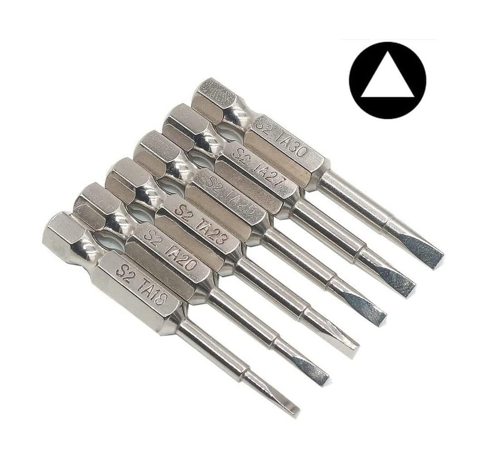 Fixinus 6 Pieces Magnetic Triangle Screwdriver Bits Set 1/4 inch Hexagonal 1....