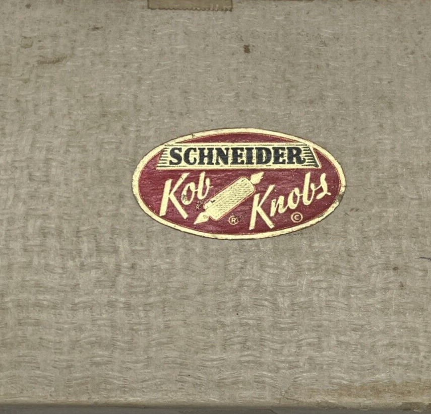 Schneider Red Bakelite Kob Knobs Corn CobHolders Vintage Original Box