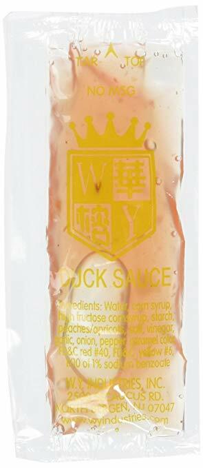 CHINESE DUCK SAUCE INDIVIDUAL PACKETS , WY BRAND DUCK SAUCE