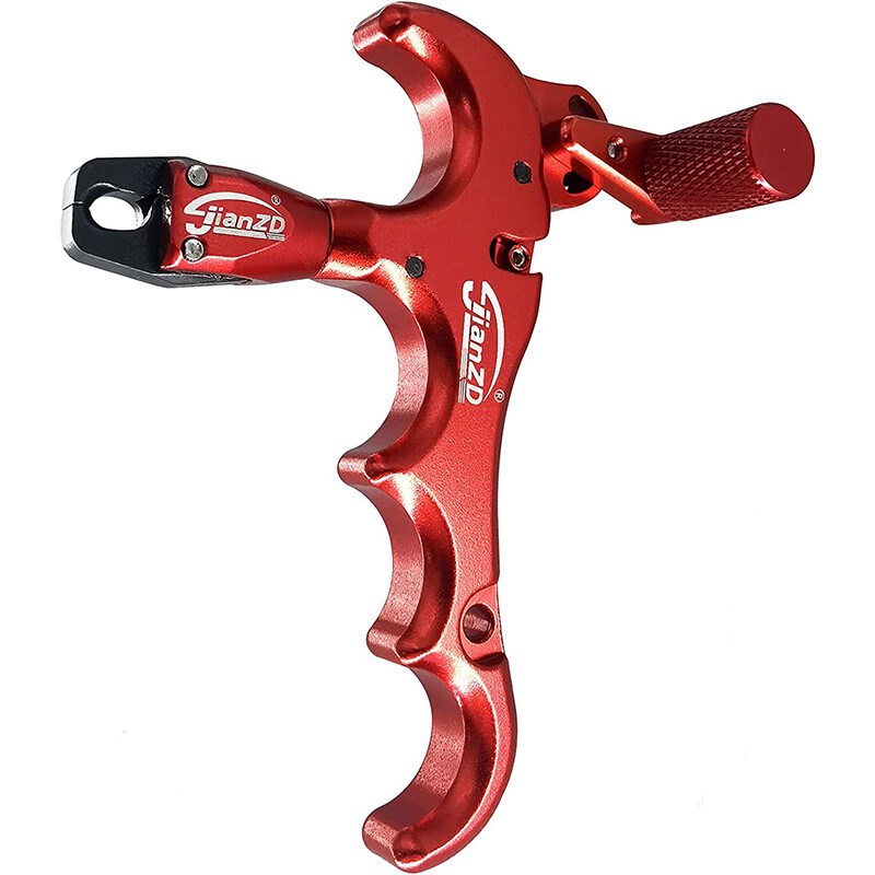 Compound Bow Release Aids Rotate 360° Thumb Trigger 4 Finger Release + D Loop