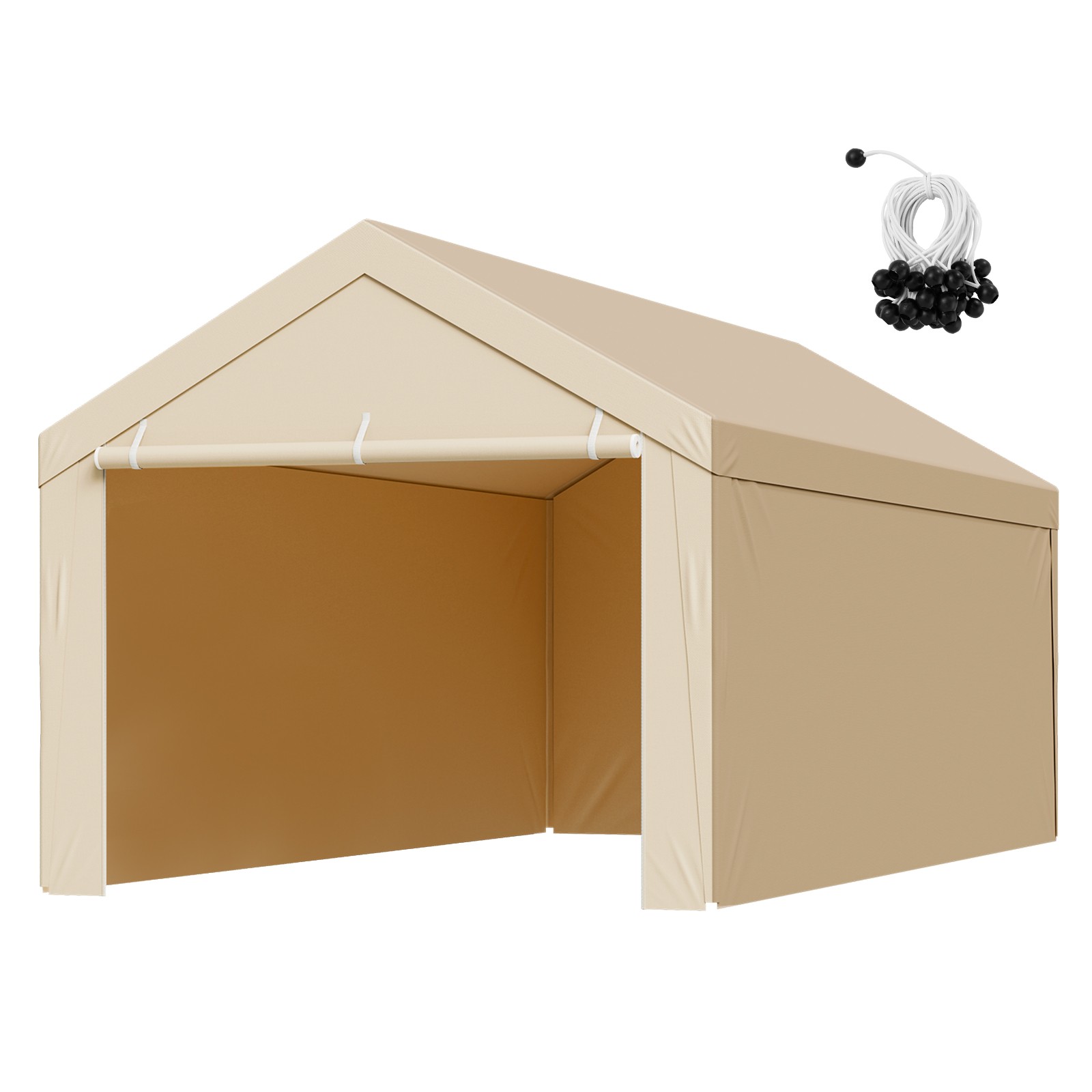 VEVOR Carport Replacement Canopy Cover with Sidewalls 10x20ft Frame Not Included