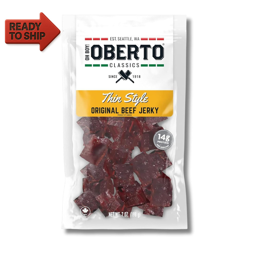 Oh Boy! Oberto Classics Thin Style Original Beef Jerky, 7 Ounce