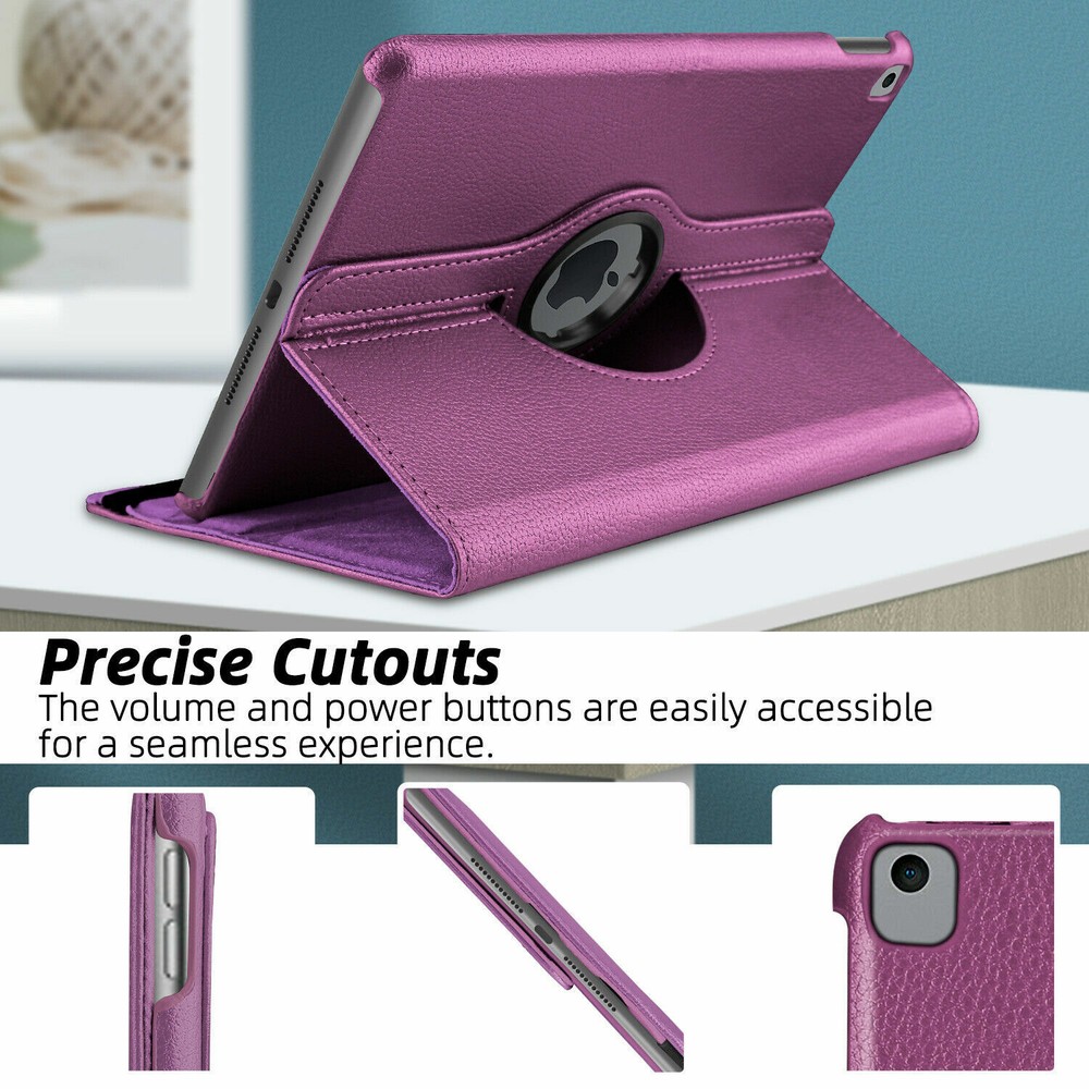 For iPad 10.2 inch 7th 8th 9th Case 360° Rotating Shockproof Smart Cover