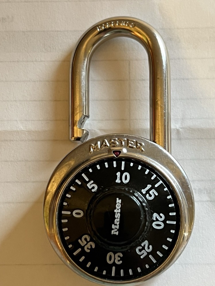 Master Lock Combination Lock with Combination new