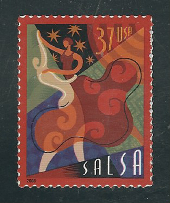 Scott  #3940... 37 Cent....Let's Dance...Salsa...2 Stamps