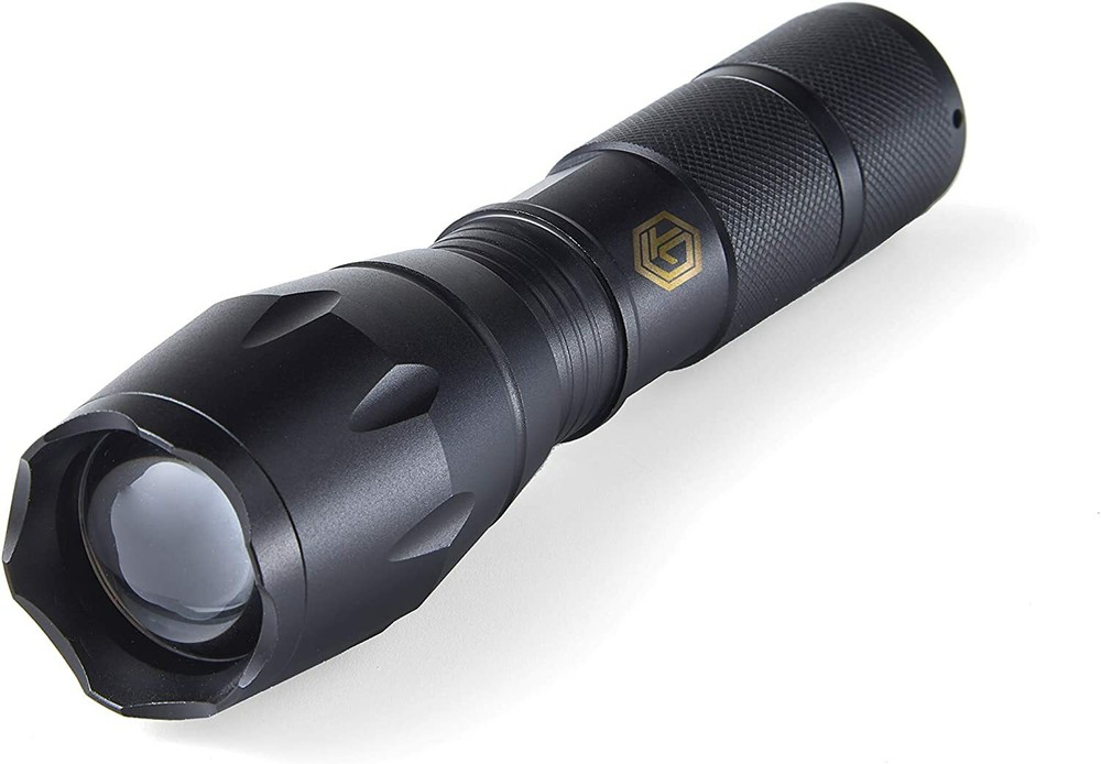 Off Grid Tactical LED Flashlight High/Low Strobe, Zoom