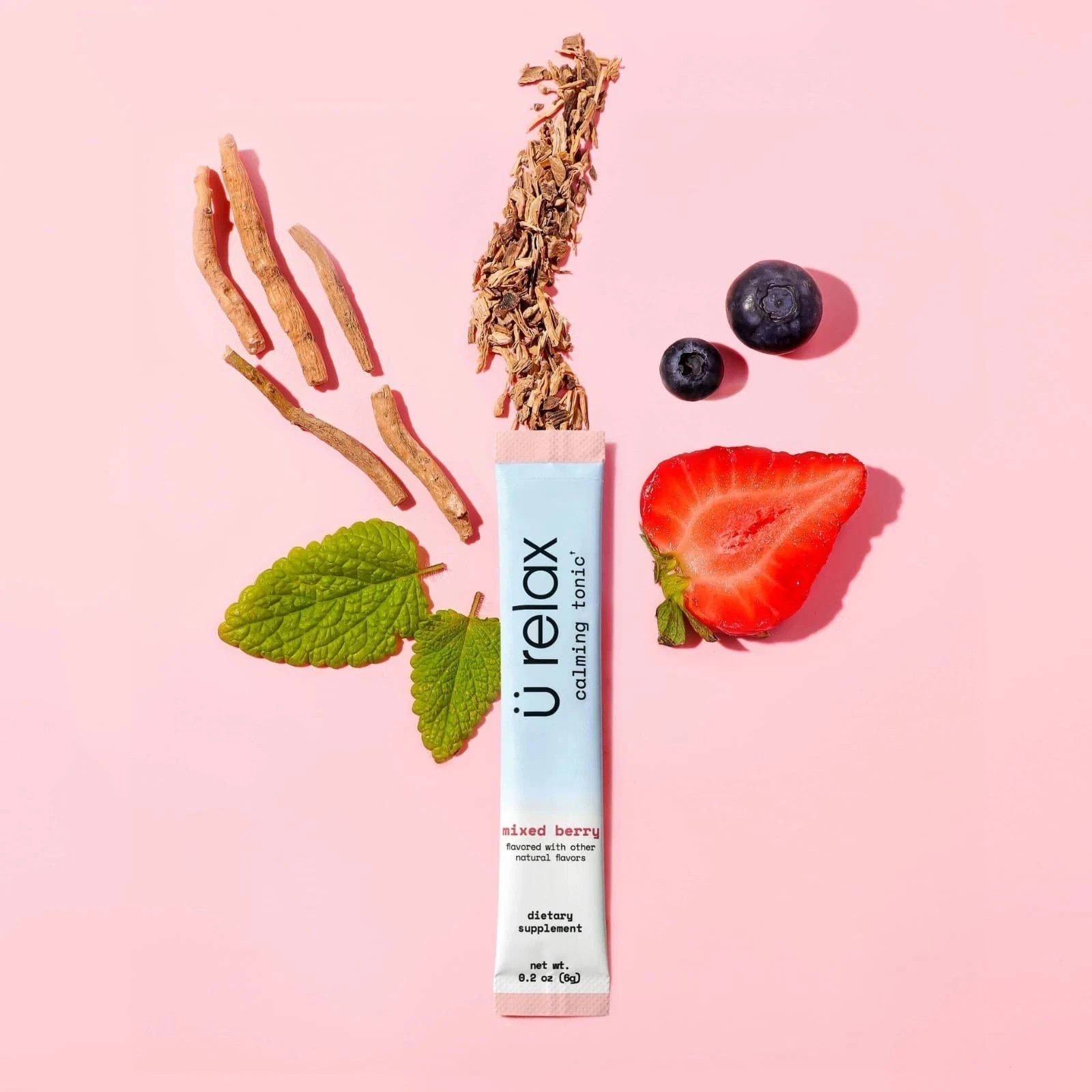 5x U Relax Calming Tonic 15 Packets MIXED BERRY Flavor Relax Calming Drink