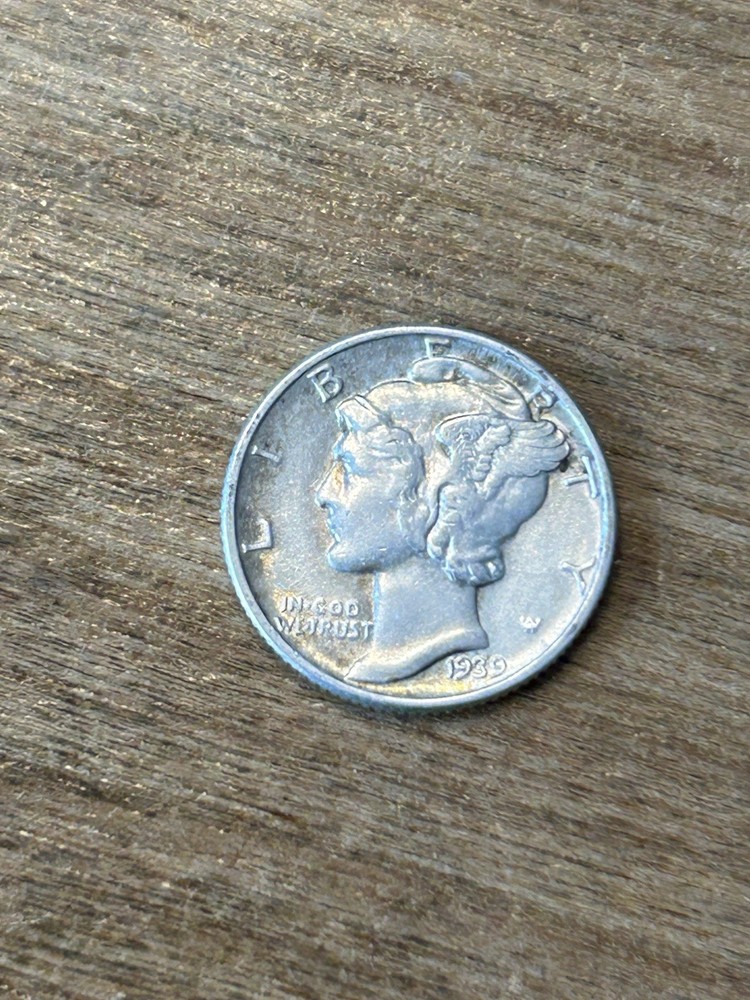 1939 Mercury Dime AU+
