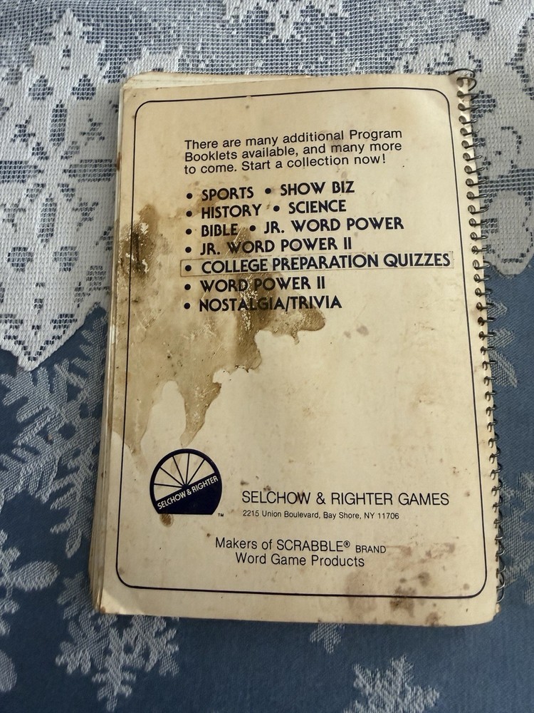 Vintage Reader's Digest Q & A Computer Question & Answer Game 1980