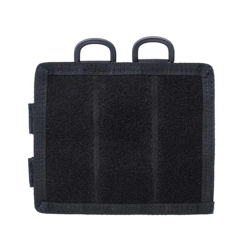 Tactical Hook & Loop Molle Patch Converter Adapter with Kit Bag Utility Pouch