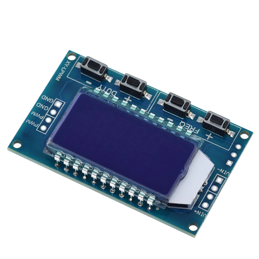 2pcs Signal Generator PWM Pulse Frequency Variable Duty Cycle Module LCD Display