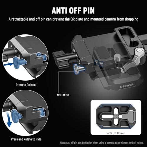 Foldable V Mount Battery Plate with Arca Type Quick Release Camera PS015 Pro