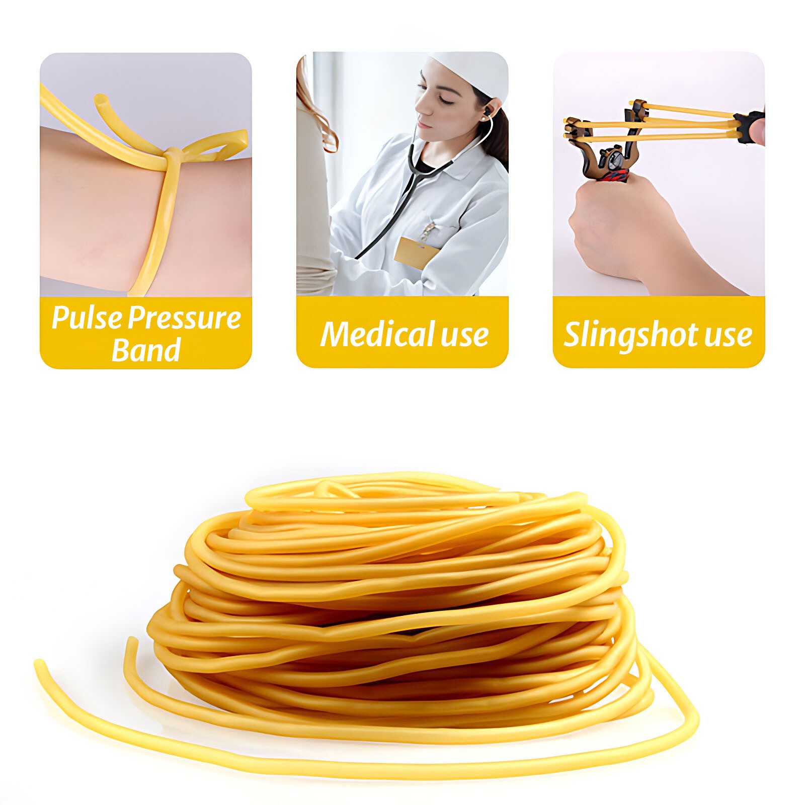 Highly Elastic Natural Latex Rubber Tube for Catapults, Surgical, Catapulting