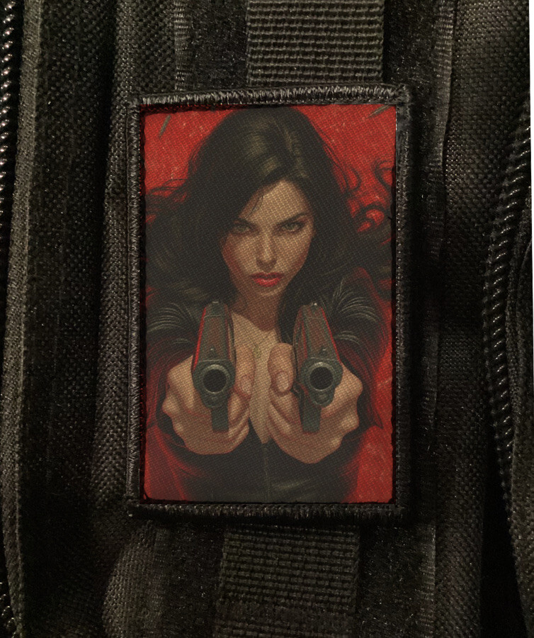 Assassin Girl Patch Waifu Material Guns Tactical Hook [sub]