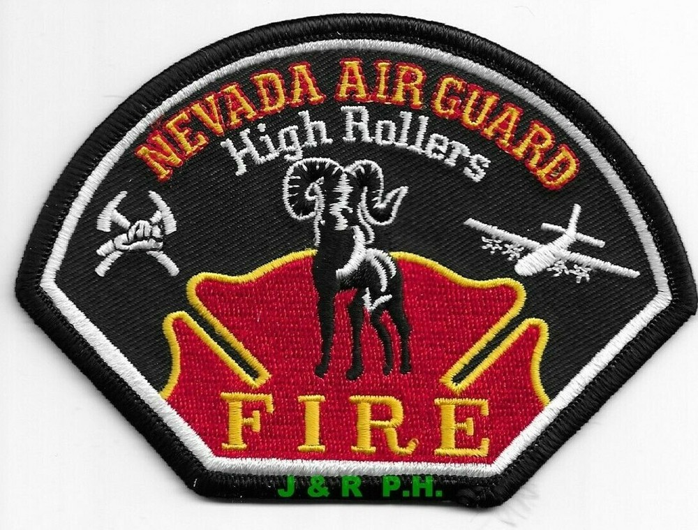 *NEW* Nevada AIR GUARD "High Rollers" (4.5" x 3.25" size) fire patch
