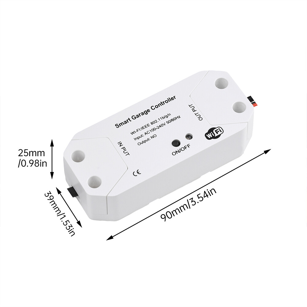 WiFi Smart Garage Door Opener Wireless APP Remote Controller Timer Voice Control