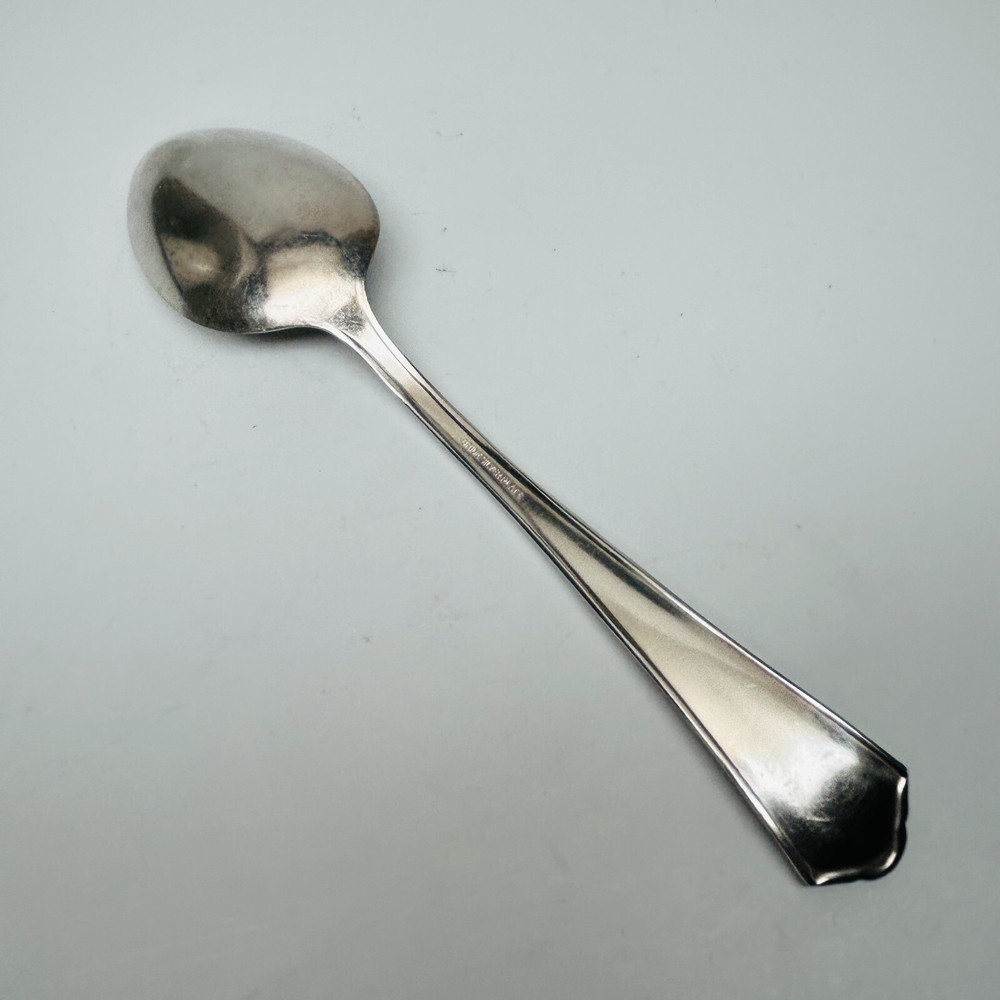 Vtg BRIDE SILVER IS "BRIDE" SOLID SERVING SPOON TABLE SPOON 8" 1923