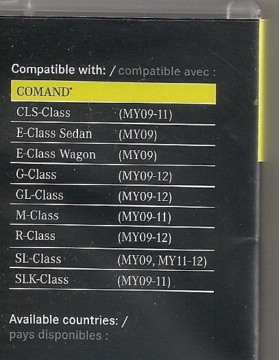 2009 Mercedes E63 E550 E500 E350 Sedan Wagon NTG2.5 Navigation DVD Map Update