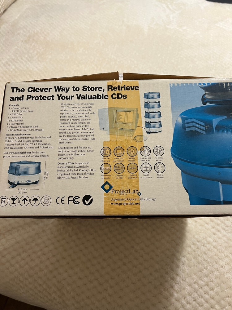 Digipower Solutions CENTURION CD STORES 100 DISCS. NIB