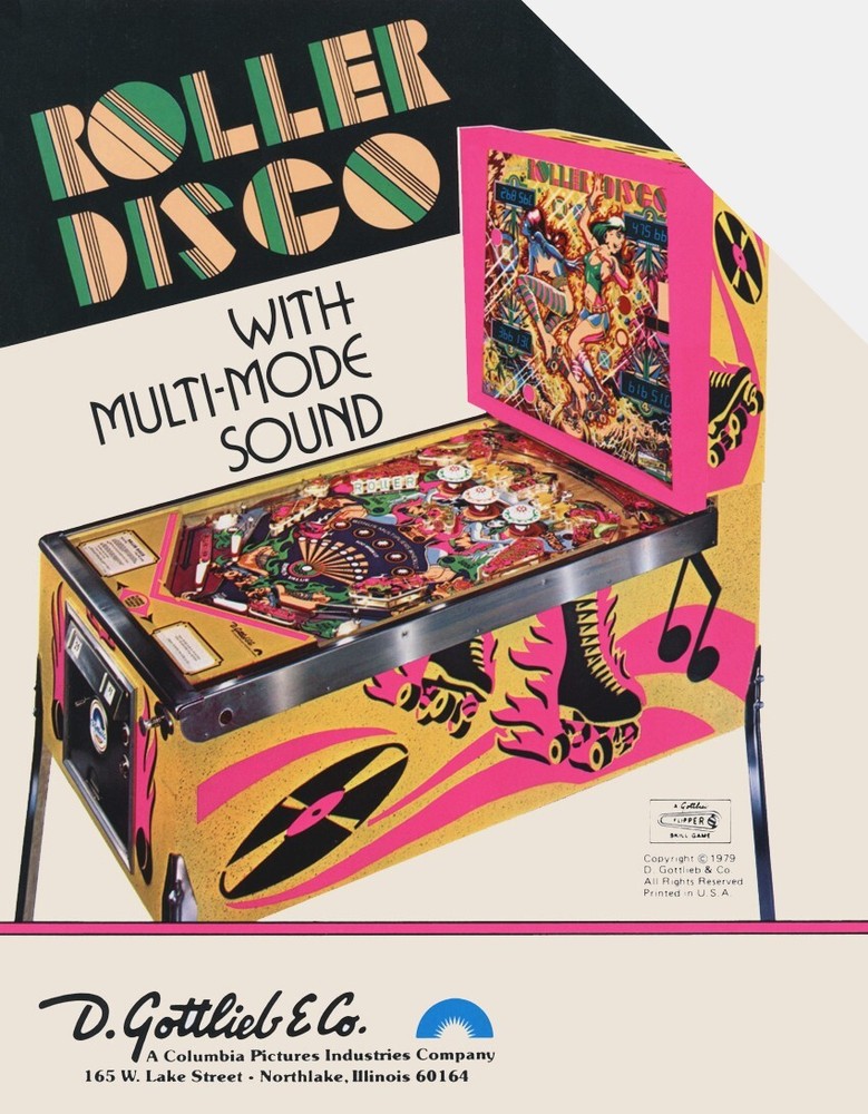 1980 Gottlieb Roller Disco Pinball Machine Rubber Ring Kit