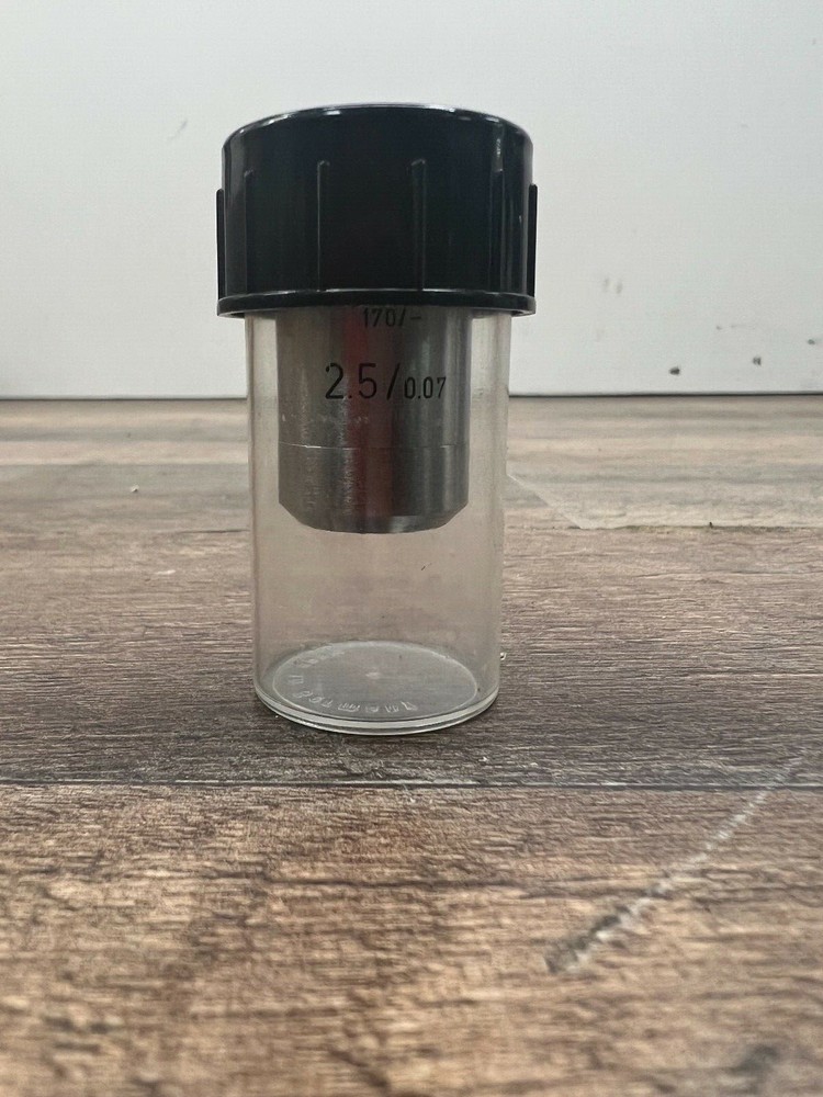 Leitz Wetzlar Microscope Objective Lens 170/- 2.5/0.07