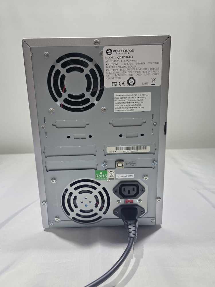Microboards Technology QD-DVD-123 DVD Duplicator 1:3 Burner Disc Copier