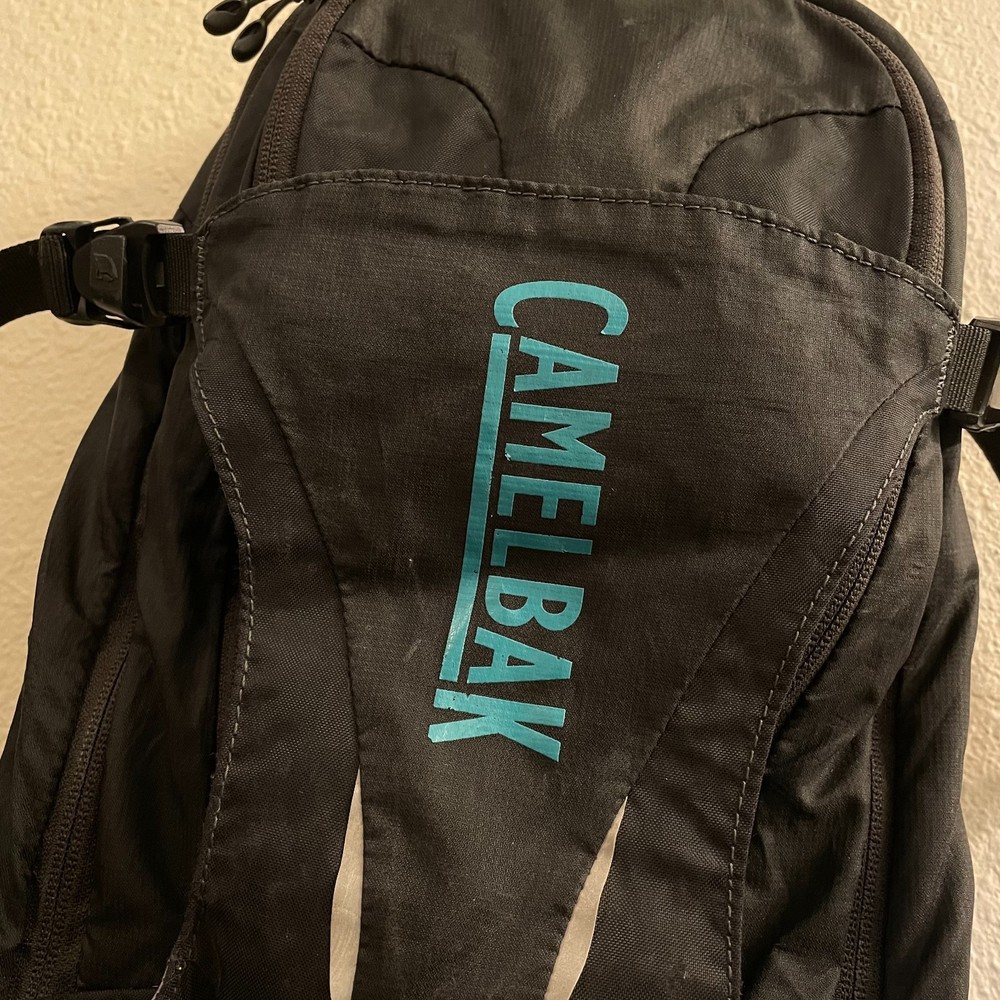 Camelbak L.U.X.E. Hydration Backpack Black Teal Daypack Hiking Cycling